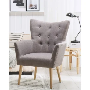 Fauteuil ANGEN Stof Lichtgrijs Fauteuil ANGEN Stof Lichtgrijs