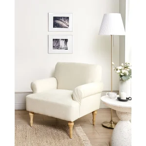 Fauteuil FREDROS Stof Lichtbeige Fauteuil FREDROS Stof Lichtbeige