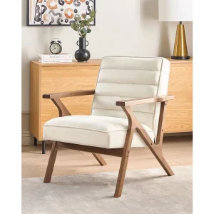 Fauteuil KISA Fluweel Gebroken wit Fauteuil KISA Fluweel Gebroken wit
