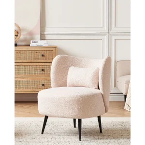 Fauteuil OTSBY Bouclé Beige Fauteuil OTSBY Bouclé Beige