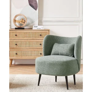 Fauteuil OTSBY Bouclé Lichtgroen Fauteuil OTSBY Bouclé Lichtgroen