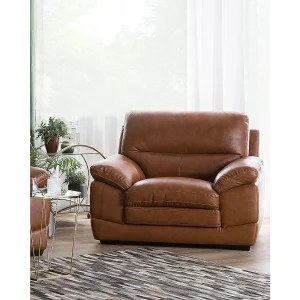 Fauteuil HORTEN Kunstleer Bruin Fauteuil HORTEN Kunstleer Bruin