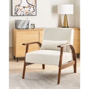 Fauteuil SKARA Kunstleer Gebroken wit Fauteuil SKARA Kunstleer Gebroken wit