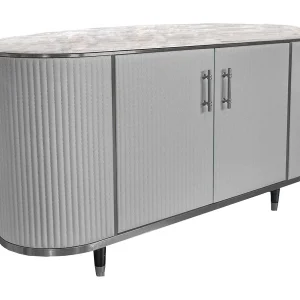 Dressoir – Grijs Imitatieleer, marmer – MARIA Dressoir – Grijs Imitatieleer, marmer – MARIA