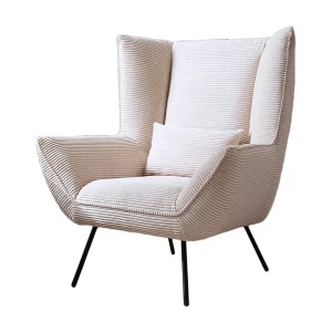 Relaxfauteuil – Crème wit Koord – IVA Relaxfauteuil – Crème wit Koord – IVA