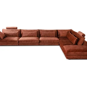 Hoekbank – Bruin Fluweel – ETICO Hoekbank – Bruin Fluweel – ETICO