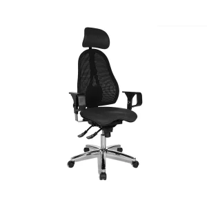 Bureaustoel – Antraciet Kunststof – 64 x 64 cm – FINO Bureaustoel – Antraciet Kunststof – 64 x 64 cm – FINO