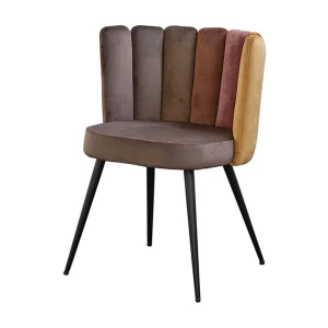 Gestoffeerde stoel – Bruin Fluweel – JADA Gestoffeerde stoel – Bruin Fluweel – JADA