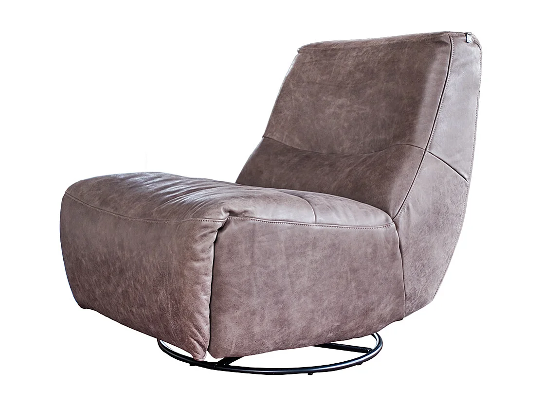 Relaxfauteuil - Taupe Leer - CINE
