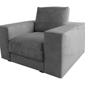 Enkele fauteuil – Grijs Koord – MADELINE