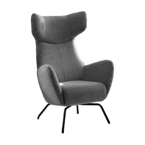 Oorfauteuil – Grijs Koord – LOTTE Oorfauteuil – Grijs Koord – LOTTE