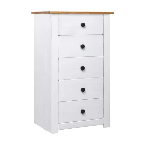 Dressoir Panama Range 46x40x89 cm grenenhout wit