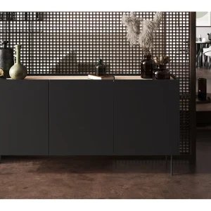 Dressoir met 3 deuren en 2 lades met metalen voet 170×85 cm Dressoir met 3 deuren en 2 lades met metalen voet 170×85 cm
