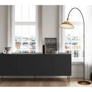 Dressoir met 4 deuren en 4 lades met metalen voet 220×85 cm Dressoir met 4 deuren en 4 lades met metalen voet 220×85 cm