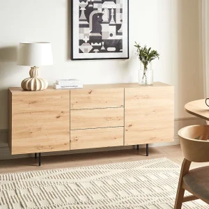 Dressoir met 2 deuren KENORA Lichtbruin Dressoir met 2 deuren KENORA Lichtbruin