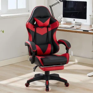 Gamingstoel met Verstelbare Lendenmassage & Rennsport-Design – Ergonomisch Comfort voor Kantoor en Gaming Gamingstoel met Verstelbare Lendenmassage & Rennsport-Design – Ergonomisch Comfort voor Kantoor en Gaming