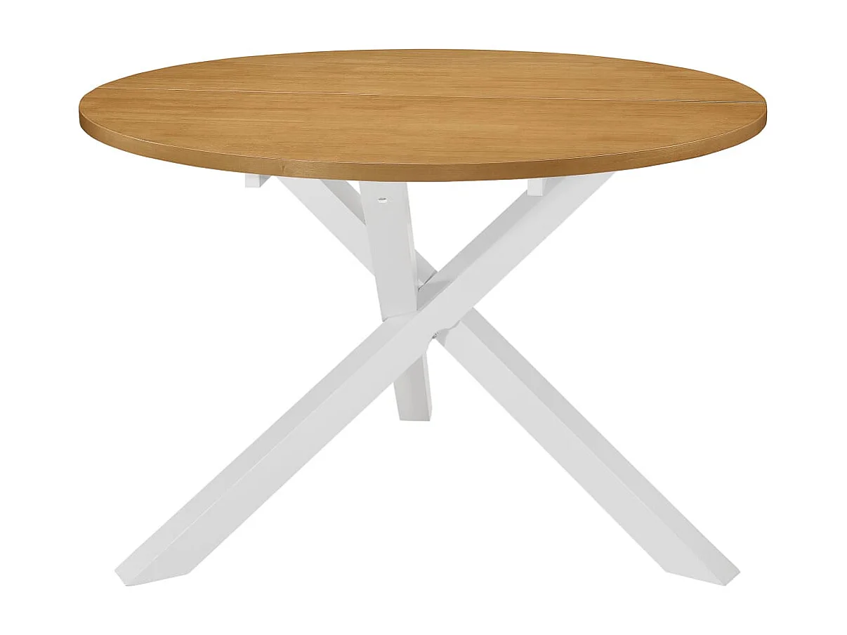Eettafel 120x75 cm MDF wit