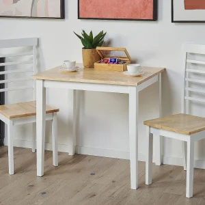 Eettafel BATTERSBY 80 cm 60 cm Hout Wit Eettafel BATTERSBY 80 cm 60 cm Hout Wit