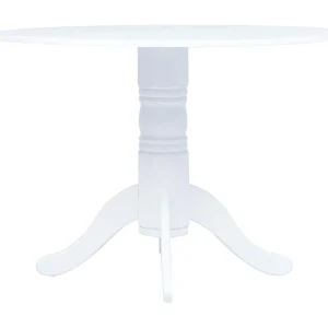 Eettafel 106 cm massief rubberwood wit Eettafel 106 cm massief rubberwood wit