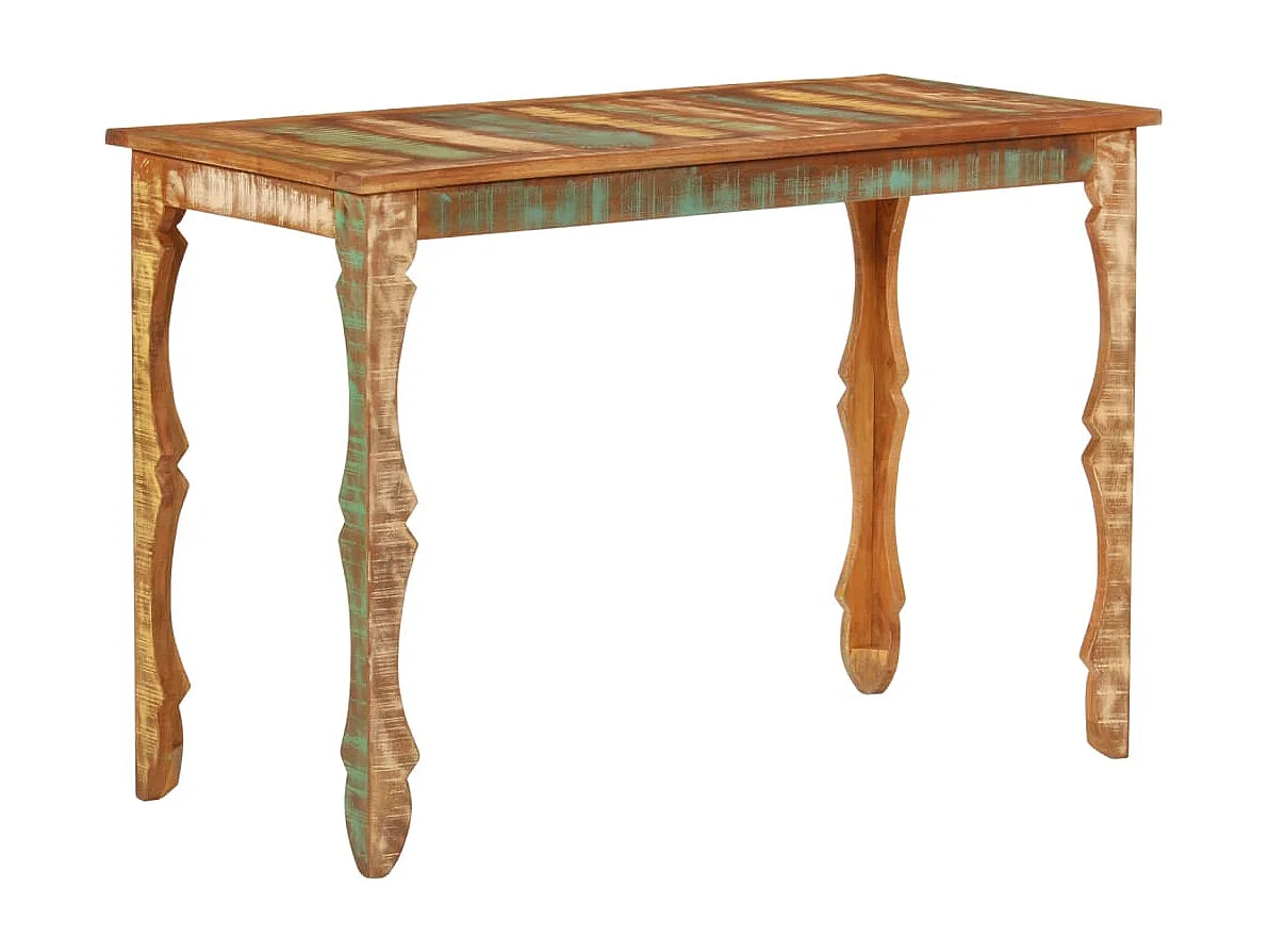 Eettafel 110x52x76 cm gerecycled massief hout