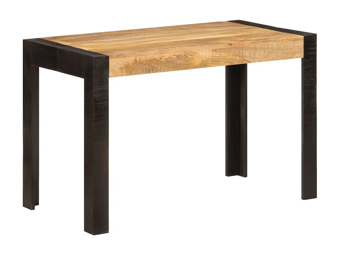Eettafel 120x60x76 cm massief mangohout