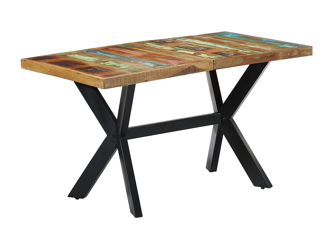 Eettafel 140x70x75 cm massief gerecycled hout