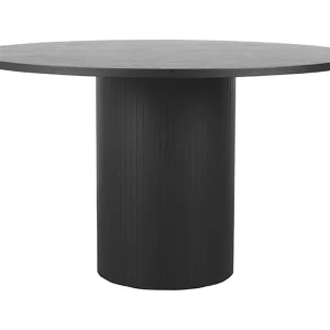 Eetkamertafel Oliva – Zwart – Eiken – 130 cm – Rond Eetkamertafel Oliva – Zwart – Eiken – 130 cm – Rond