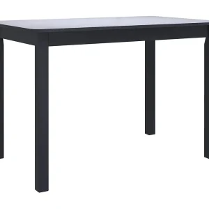 Eettafel 114x71x75 cm massief rubberwood zwart Eettafel 114x71x75 cm massief rubberwood zwart