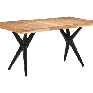 Eettafel 160x80x76 cm massief acaciahout Eettafel 160x80x76 cm massief acaciahout