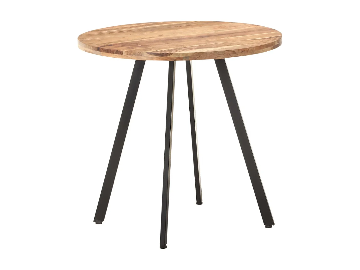 Eettafel 80 cm massief acaciahout