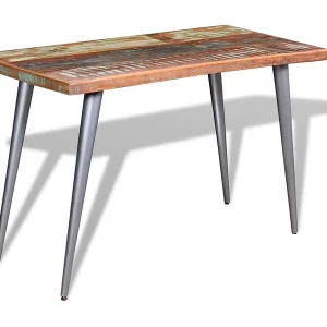 Eettafel 120x60x76 cm massief gerecycled hout Eettafel 120x60x76 cm massief gerecycled hout
