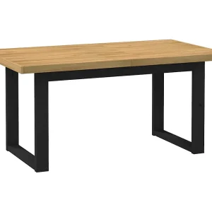 Eettafel NOAIN U-vormige poten 160x90x75 cm massief hout