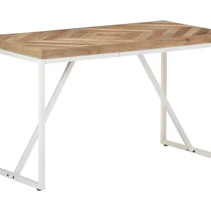 Eettafel 120x60x76 cm massief acaciahout en mangohout Eettafel 120x60x76 cm massief acaciahout en mangohout