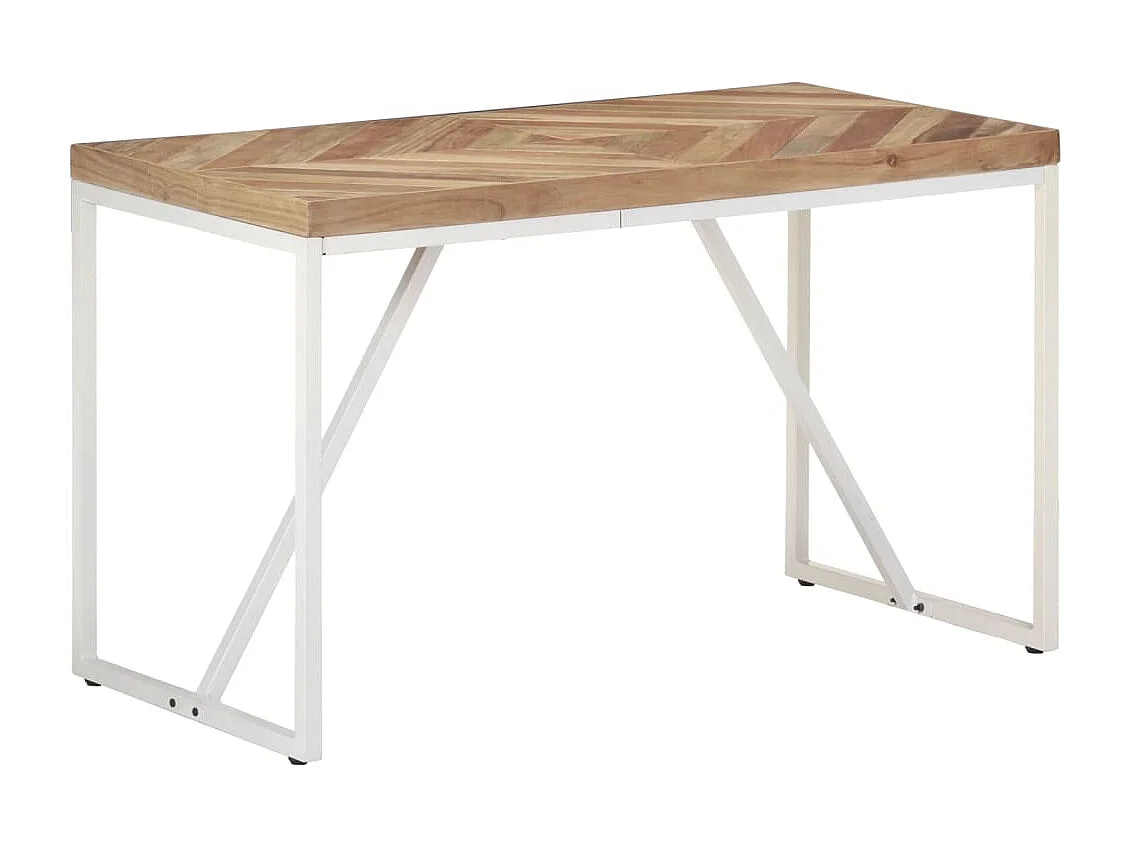 Eettafel 120x60x76 cm massief acaciahout en mangohout