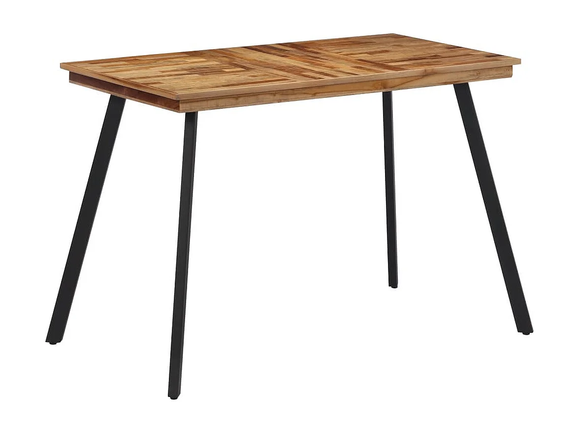 Eettafel 120x62x76 cm massief teakhout