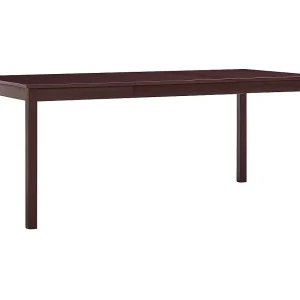 Eettafel 180x90x73 cm grenenhout donkerbruin Eettafel 180x90x73 cm grenenhout donkerbruin