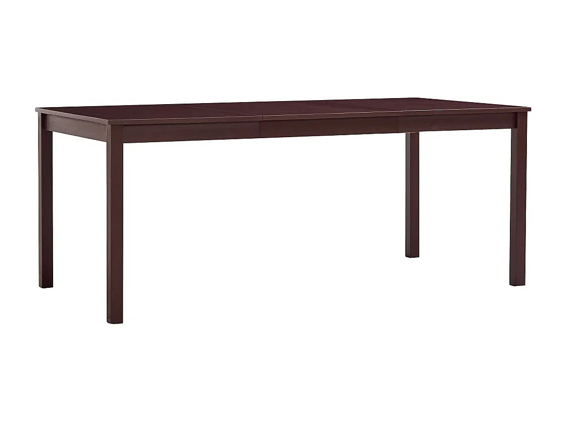 Eettafel 180x90x73 cm grenenhout donkerbruin