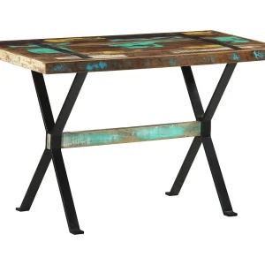 Eettafel 120x60x76 cm massief gerecycled hout Eettafel 120x60x76 cm massief gerecycled hout