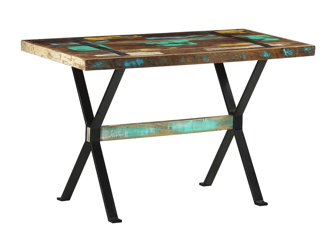 Eettafel 120x60x76 cm massief gerecycled hout