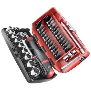FACOM R2NANOPB 38-delige 1/4" dopsleutelset met ratel en bits – Compacte en complete gereedschapskistoplossing FACOM R2NANOPB 38-delige 1/4" dopsleutelset met ratel en bits – Compacte en complete gereedschapskistoplossing