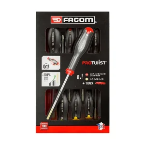 FACOM Protwist 8-delige schroevendraaierset met rek – Professionele precisiegereedschappen FACOM Protwist 8-delige schroevendraaierset met rek – Professionele precisiegereedschappen