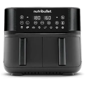 Friteuse Nutribullet Air Fryer Double Bac NBA081B 2850 W Zwart Friteuse Nutribullet Air Fryer Double Bac NBA081B 2850 W Zwart