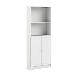 Dsoffrid boekenkast, Kantoorplank, Boekenkast, Bibliotheek, 79×28 h203 cm, Wit Dsoffrid boekenkast, Kantoorplank, Boekenkast, Bibliotheek, 79×28 h203 cm, Wit