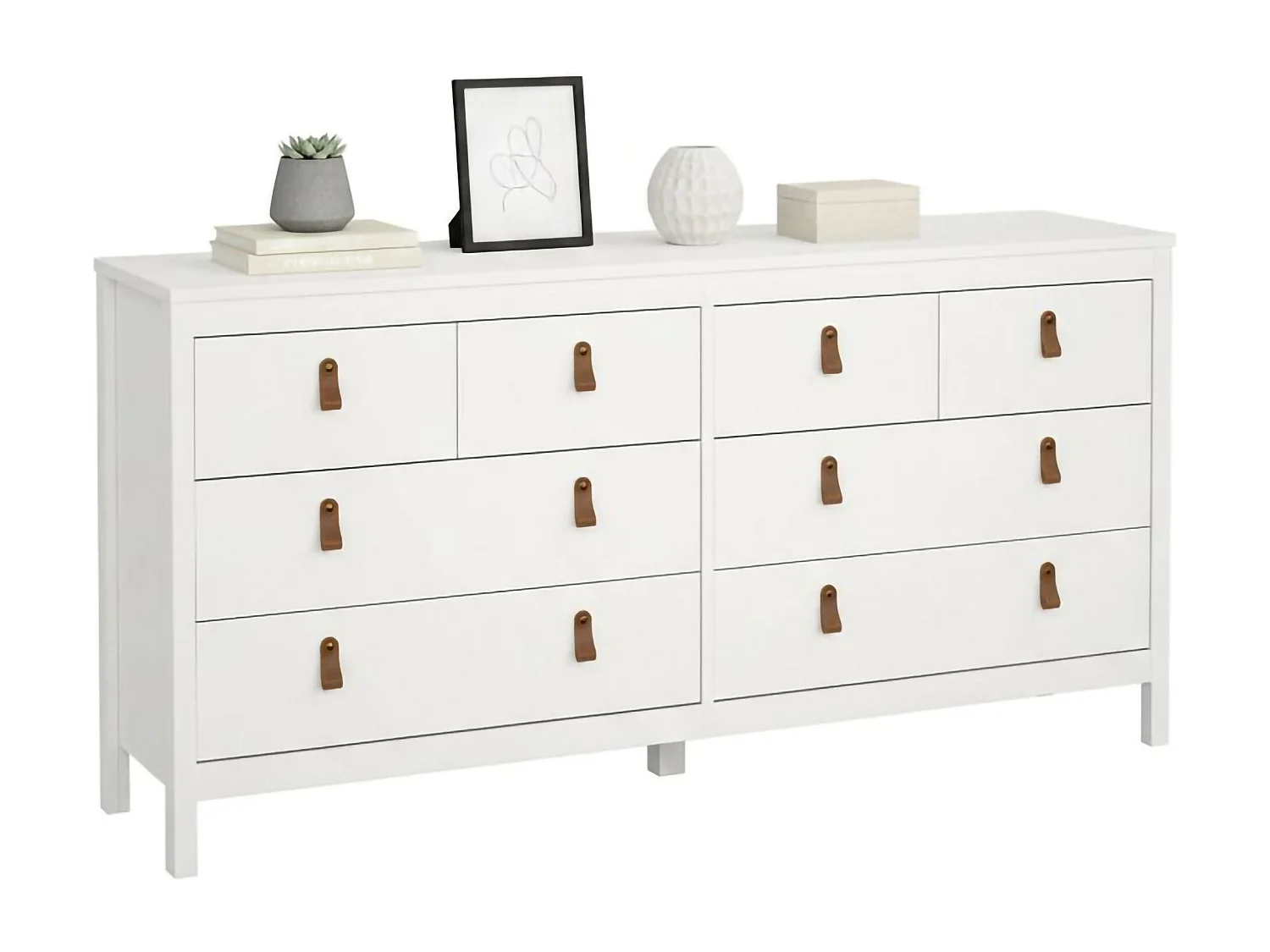 Dsart dressoir, Woonkamerbuffet, Woonkamerdressoir, Keukenkast, 160x38 h80 cm, Wit