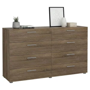 Dsattol dressoir, Woonkamerbuffet, Woonkamerdressoir, Keukenkast, 140×40 h82 cm, Eiken Dsattol dressoir, Woonkamerbuffet, Woonkamerdressoir, Keukenkast, 140×40 h82 cm, Eiken