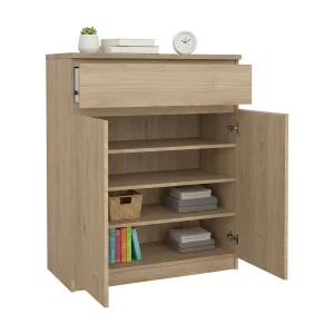 Dsanturr dressoir, Woonkamerbuffet, Woonkamerdressoir, Keukenkast, 80×40 h100 cm, Eiken Dsanturr dressoir, Woonkamerbuffet, Woonkamerdressoir, Keukenkast, 80×40 h100 cm, Eiken