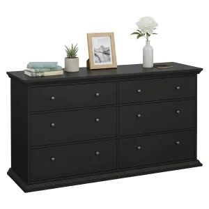Dsanson dressoir, Woonkamerbuffet, Woonkamerdressoir, Keukenkast, 163×52 h88 cm, Zwart Dsanson dressoir, Woonkamerbuffet, Woonkamerdressoir, Keukenkast, 163×52 h88 cm, Zwart