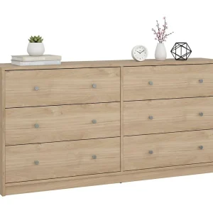 Dsanto dressoir, Woonkamerbuffet, Woonkamerdressoir, Keukenkast, 143×30 h68 cm, Eiken Dsanto dressoir, Woonkamerbuffet, Woonkamerdressoir, Keukenkast, 143×30 h68 cm, Eiken