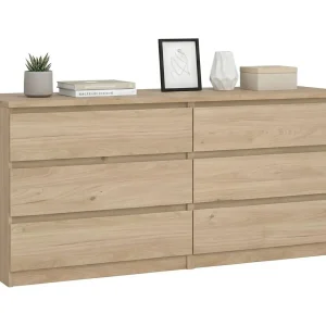Dsaurin dressoir, Woonkamerbuffet, Woonkamerdressoir, Keukenkast, 154×50 h68 cm, Eiken Dsaurin dressoir, Woonkamerbuffet, Woonkamerdressoir, Keukenkast, 154×50 h68 cm, Eiken