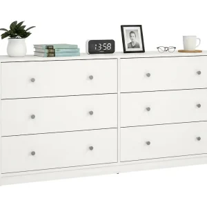 Dsanto dressoir, Woonkamerbuffet, Woonkamerdressoir, Keukenkast, 143×30 h68 cm, Wit Dsanto dressoir, Woonkamerbuffet, Woonkamerdressoir, Keukenkast, 143×30 h68 cm, Wit